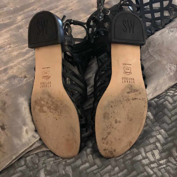 stuart Weitzman size 6 Aphrodite gladiator sandal! - Picture 4 of 8